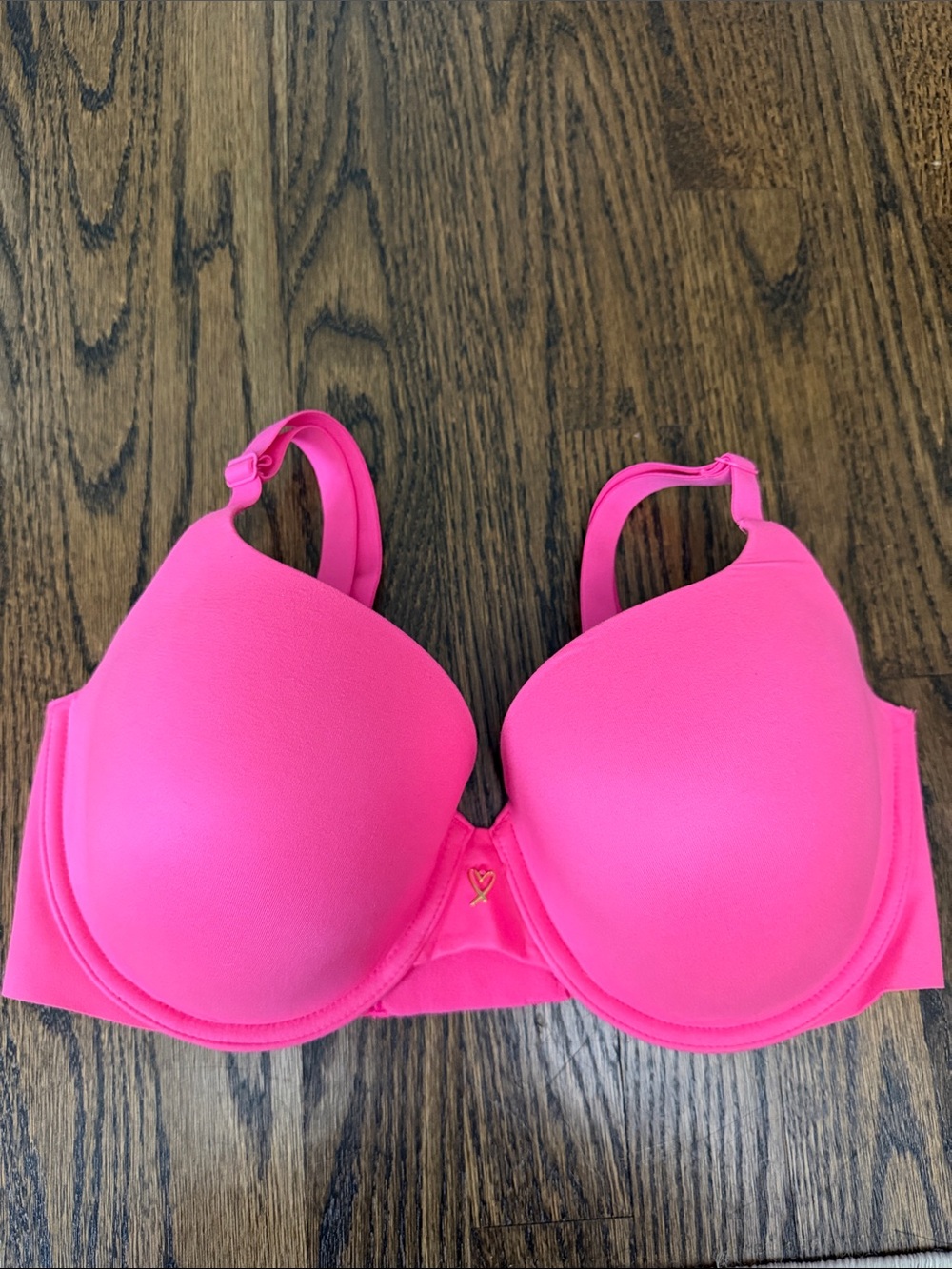 Victoria's Secret Hot Pink lined semi demi Bra